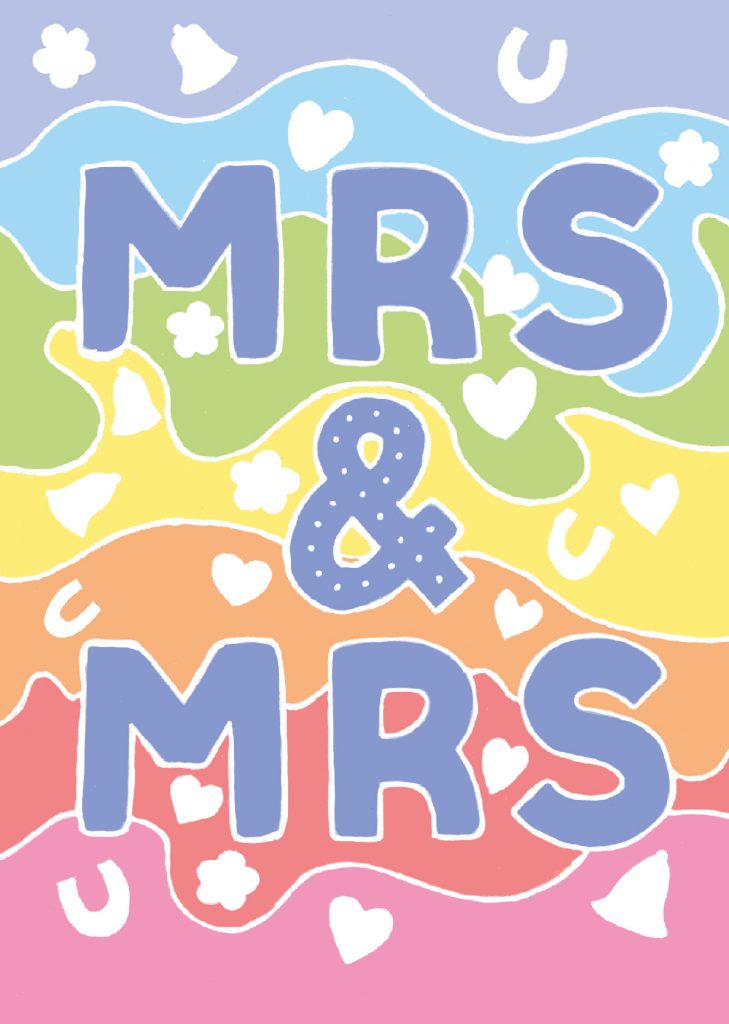 Mrs And Mrs Same Sex Wedding Card Holy Mackerel