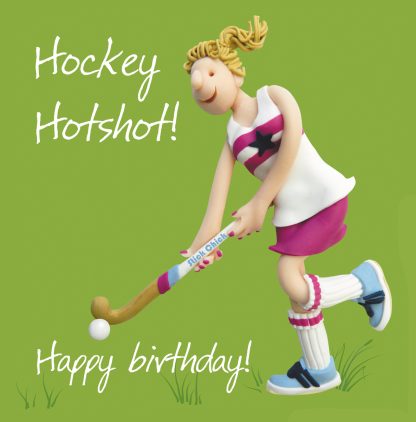 Hockey hotshot birthday card