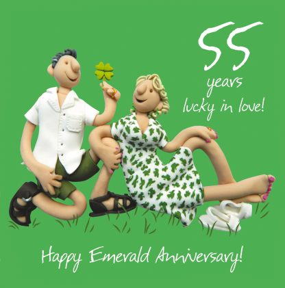 55th anniversary - emerald lucky in love