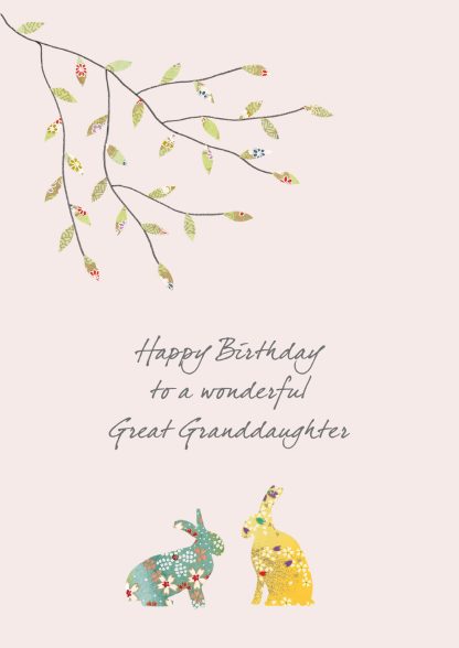 Great granddaughter birthday hares