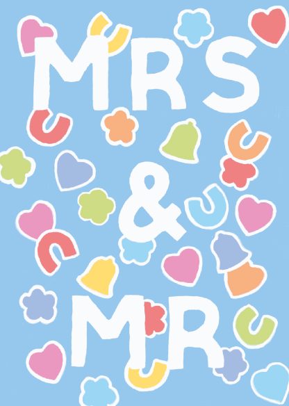 Mrs and Mr wedding card